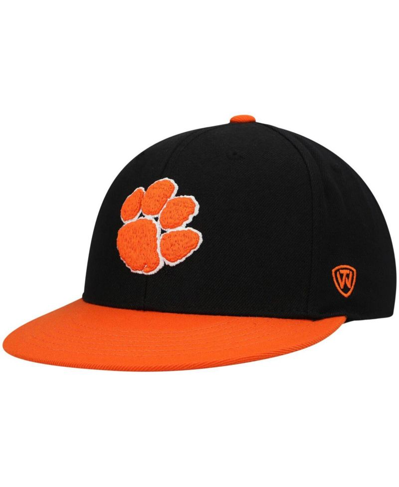 Men's Black, Orange Clemson Tigers Team Color Two-Tone Fitted Hat