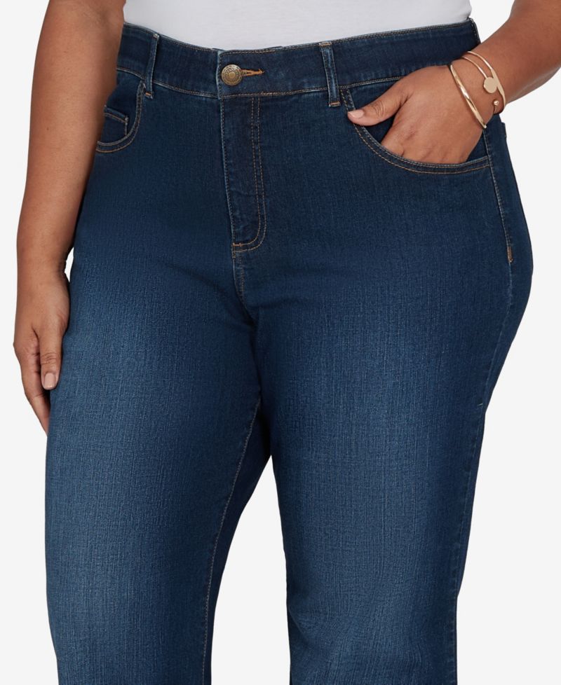 Plus Size Flare Mid-Rise Jeans