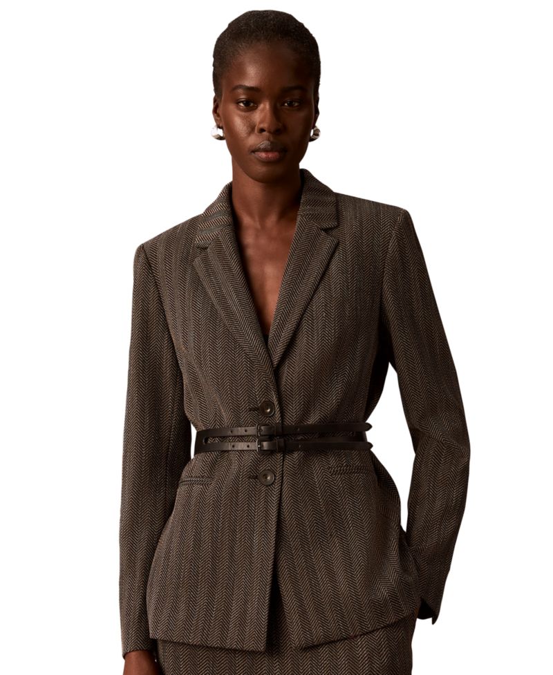 Women's Notch Collar Long-Sleeve Blazer