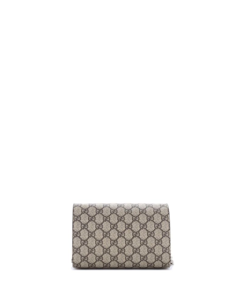 Small Dionysus Chain Wallet GG Coated Canvas
