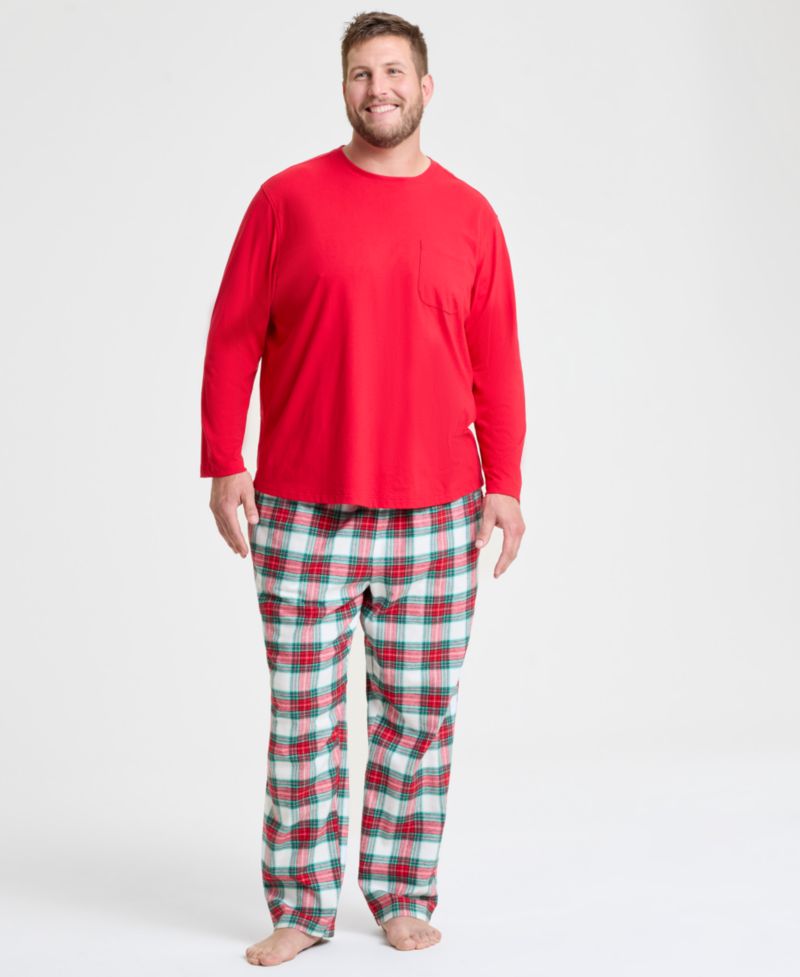 Big & Tall Merry Plaid Mix It Matching Family Pajamas Set