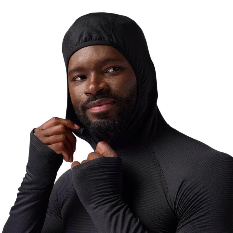 Men's Pines Microgrid Ultra-Lt Baselayer Zip Scuba Top Lightweight Long Underwear Tops