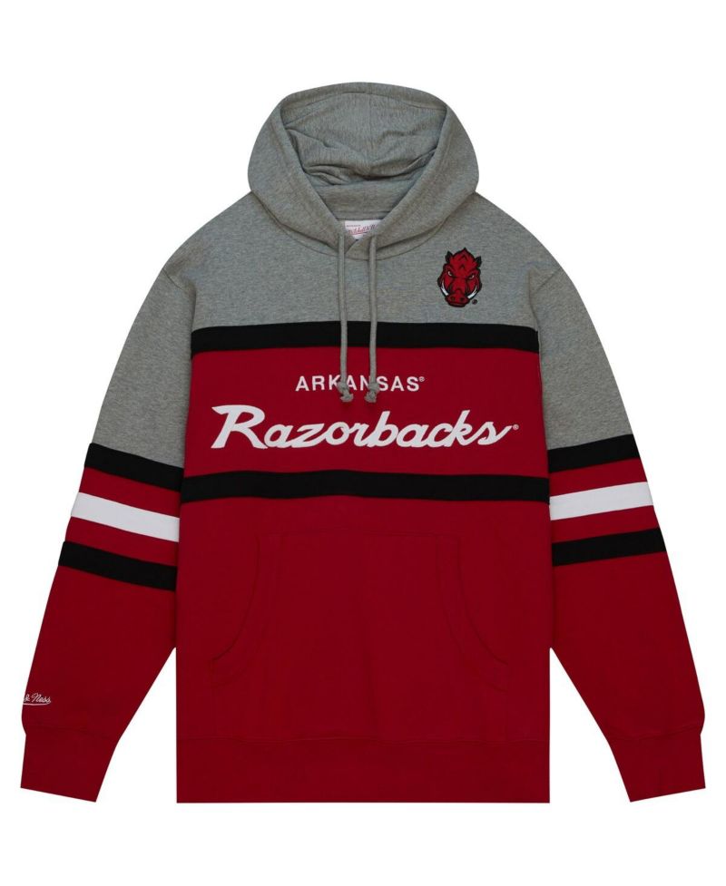 Men's Crimson Arkansas Razorbacks Head Coach Pullover Hoodie