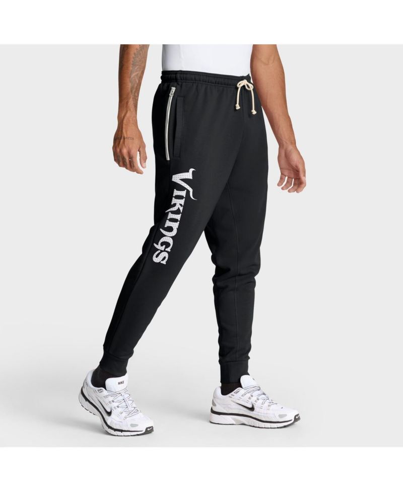 Men's Black Minnesota Vikings Sideline Standard Issue Ground Game Dri-FIT Taper Pants