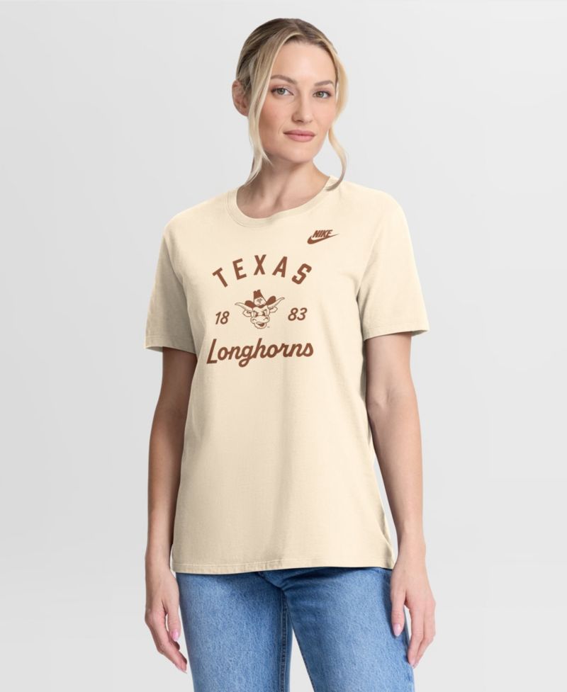 Women's Natural Texas Longhorns Legacy Team Name T-Shirt