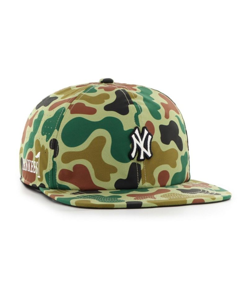 Men's Camo New York Yankees Elevated Greens Captain Adjustable Hat