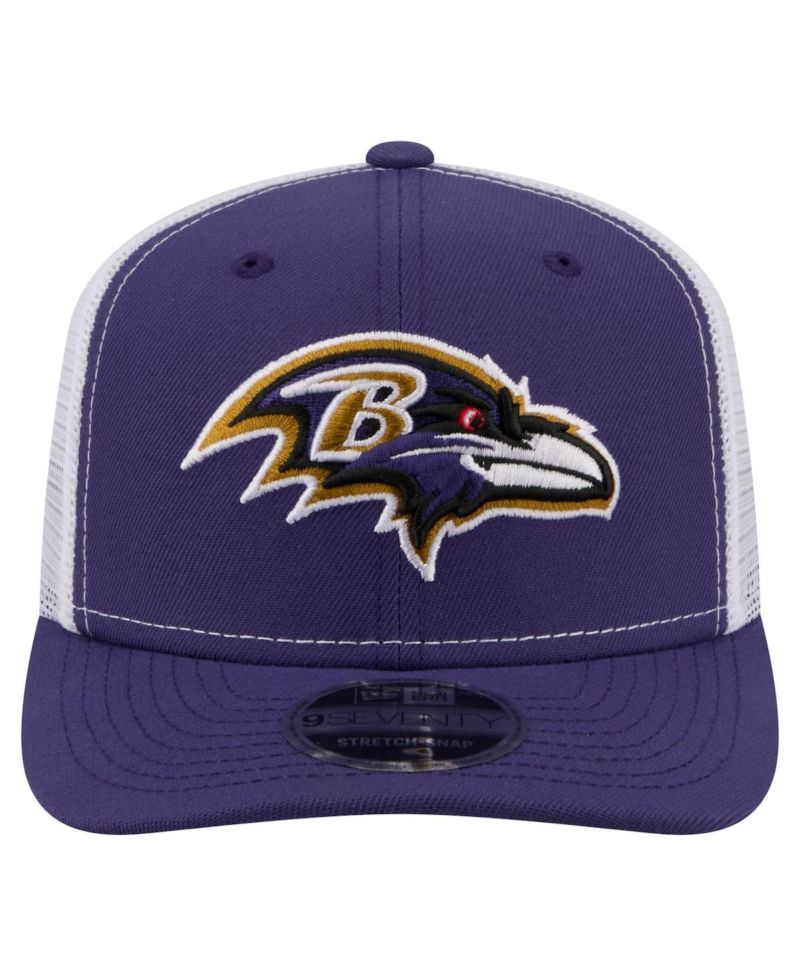 Men's Purple Baltimore Ravens 9SEVENTY Trucker Adjustable Hat