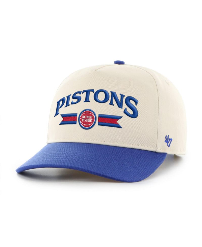 Men's '47 Natural Detroit Pistons Fast Break Chase Hitch Adjustable Hat