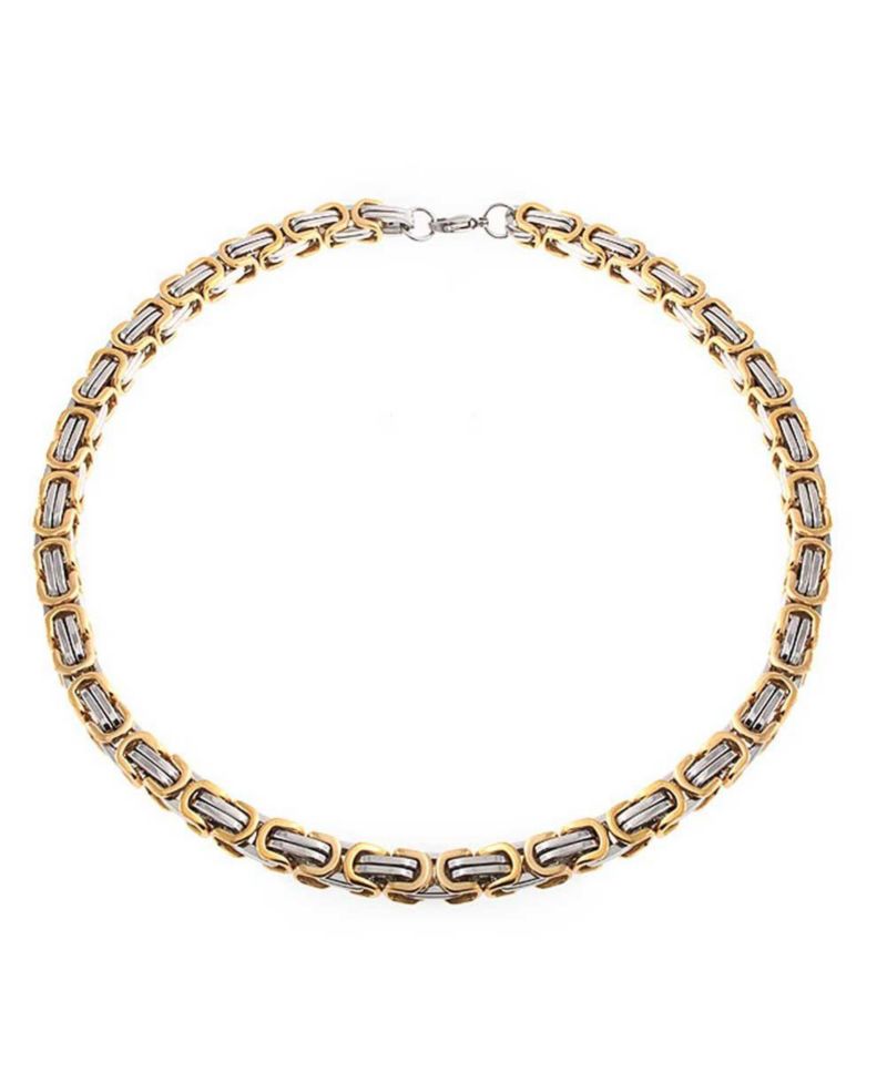 Biker Jewelry Urban Double Link Flexible Heavy Chain Necklace Stainless Steel