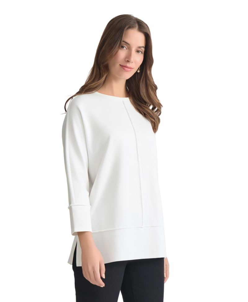 Women's Petite Serenity Knit 3/4 Sleeve Tunic Top