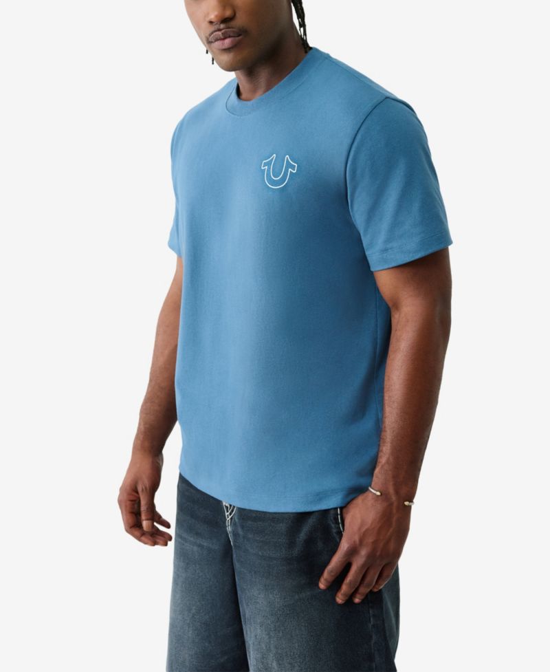 Men's Short Sleeve Vintage Puff Buddha T-Shirt