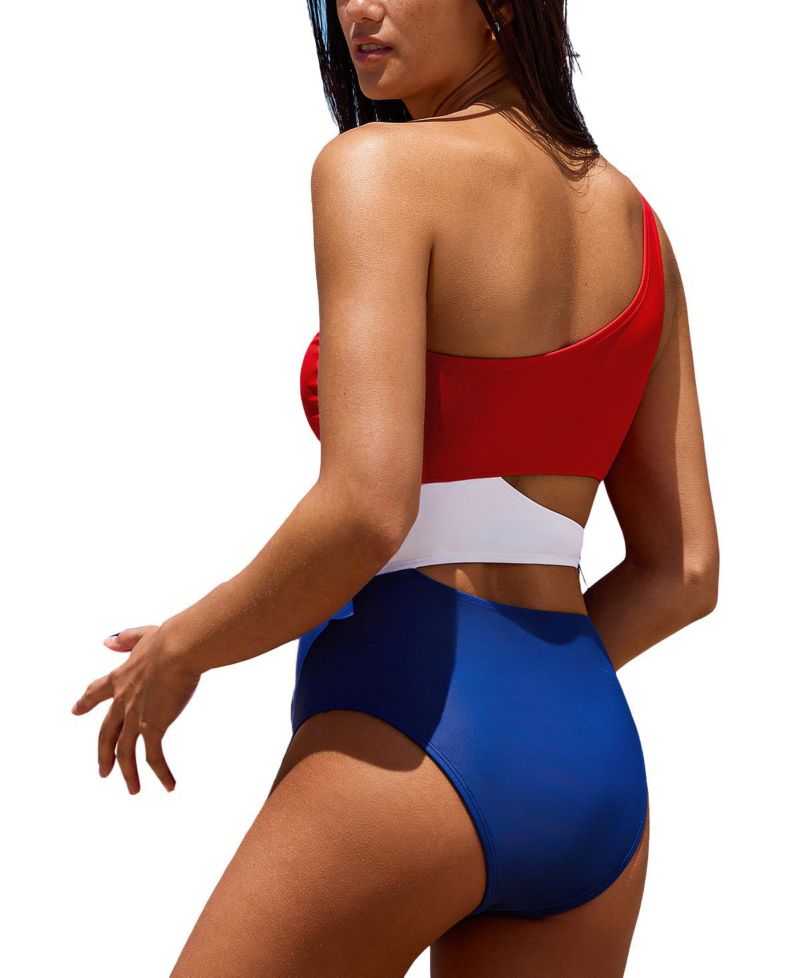 Women's July Mood Colorblock Americana One-Piece Swimsuit