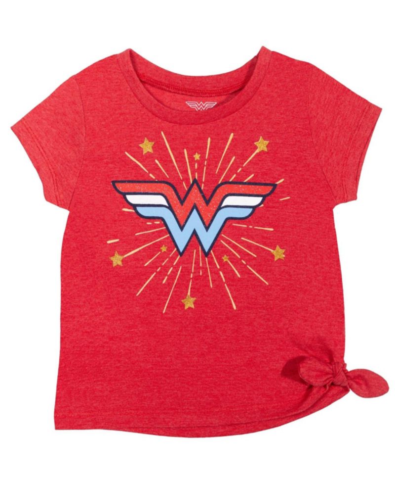 Baby Girls DC Comics Wonder Woman T-Shirt and Active Retro Dolphin Shorts Outfit Set