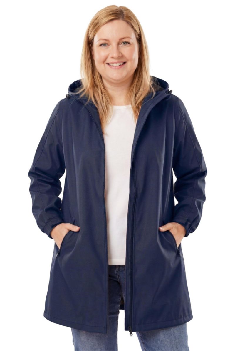 Plus Size Hooded Slicker Raincoat