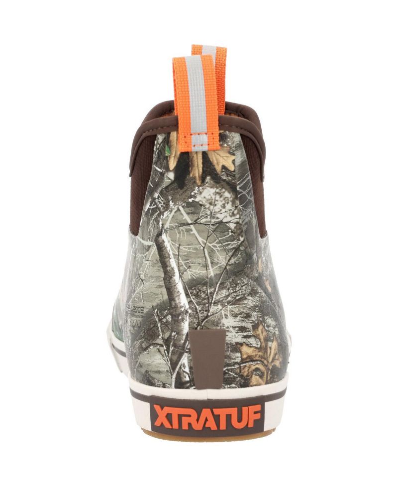 Men's Outdoors Faux Shearling Lining Ankle Deck Boots