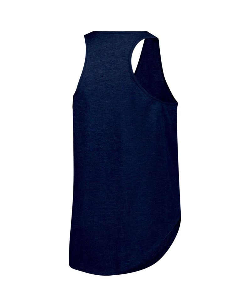 Women's Navy North Carolina Tar Heels Plus Size Arch Tank Top