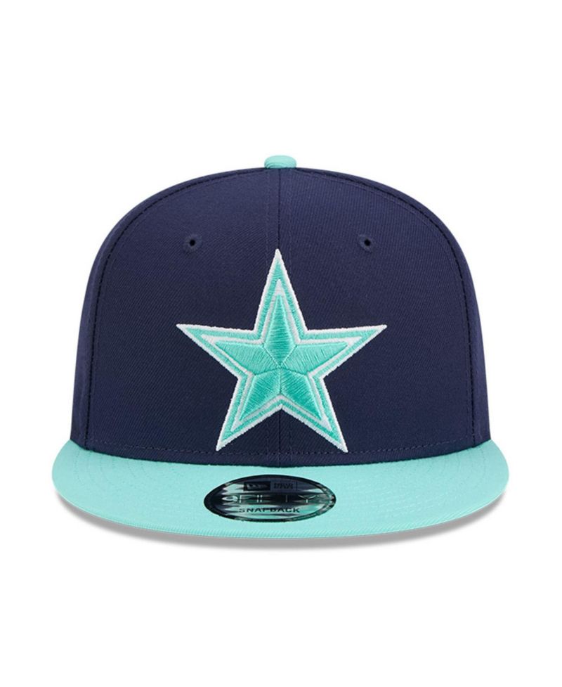 Men's Navy/Light Blue Dallas Cowboys Two-Tone Color Pack 9FIFTY Snapback Hat