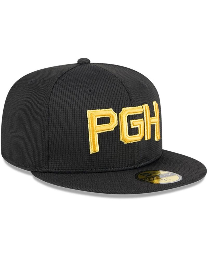 Men's Black Pittsburgh Pirates City Connect Batting Practice 59FIFTY Fitted Hat