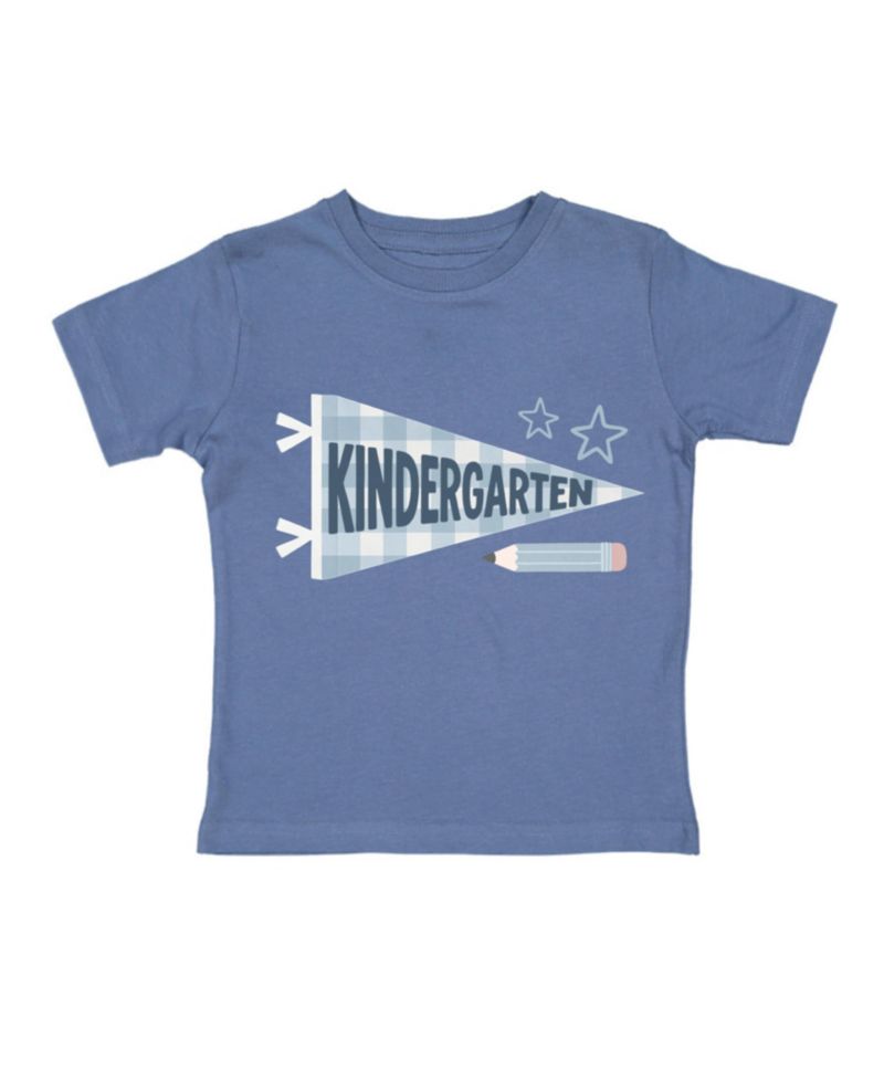 Little Boys Kindergarten Pennant Short Sleeve T-Shirt