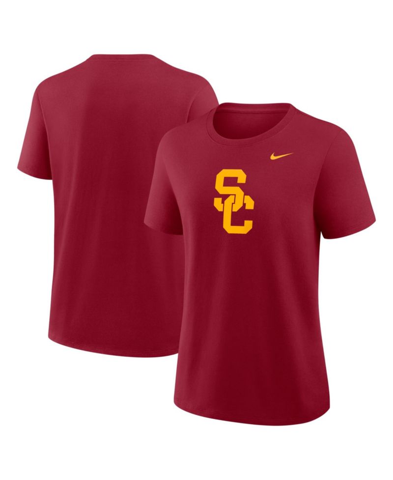 Women's Cardinal USC Trojans Primary Logo T-Shirt