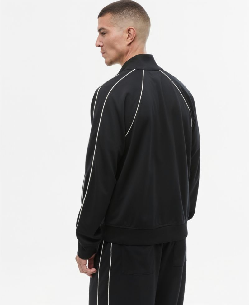 Men's Louis Relaxed Piping-Trim Track Jacket