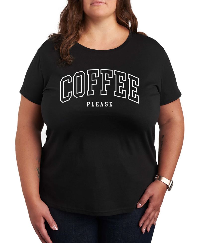 Coffee Please Women's Short Sleeve Graphic T-shirts