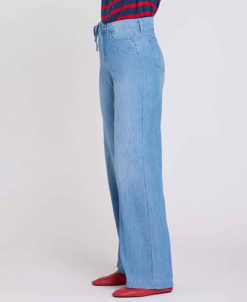 Women's Teresa Wide-Leg Jeans with Drawstring Waist