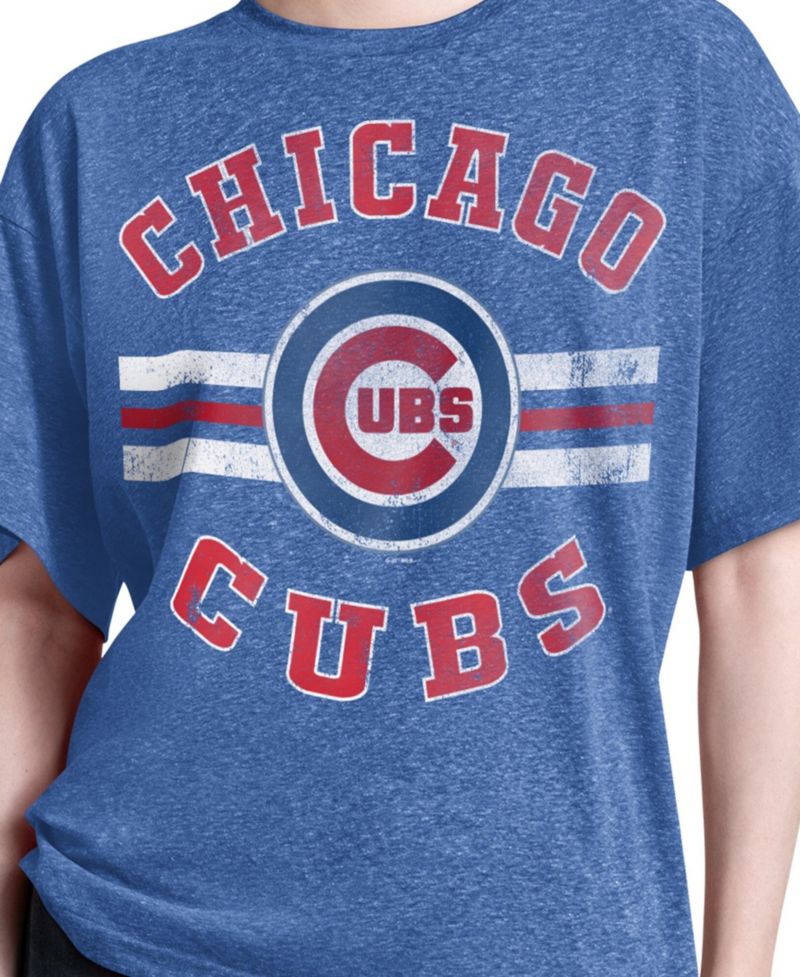 Women's Royal Chicago Cubs Jump Shot Boyfriend Tri-Blend T-Shirt
