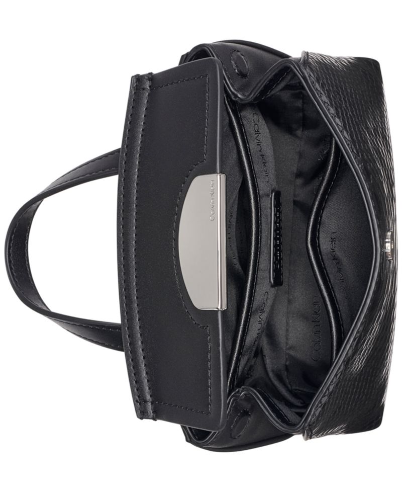 Arabella Mixed Media Crossbody with Web Strap