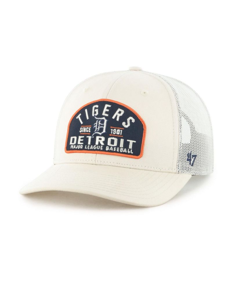 Men's Cream Detroit Tigers Leland Adjustable Trucker Hat