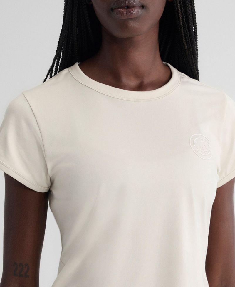 Women's Beige Chicago Cubs Clutch T-Shirt
