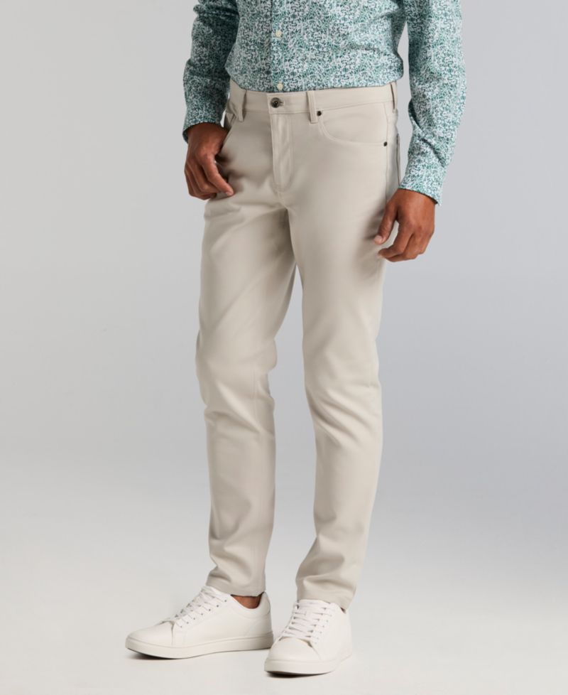 Men's Double-Weave Slim-Fit 5-Pocket Pants