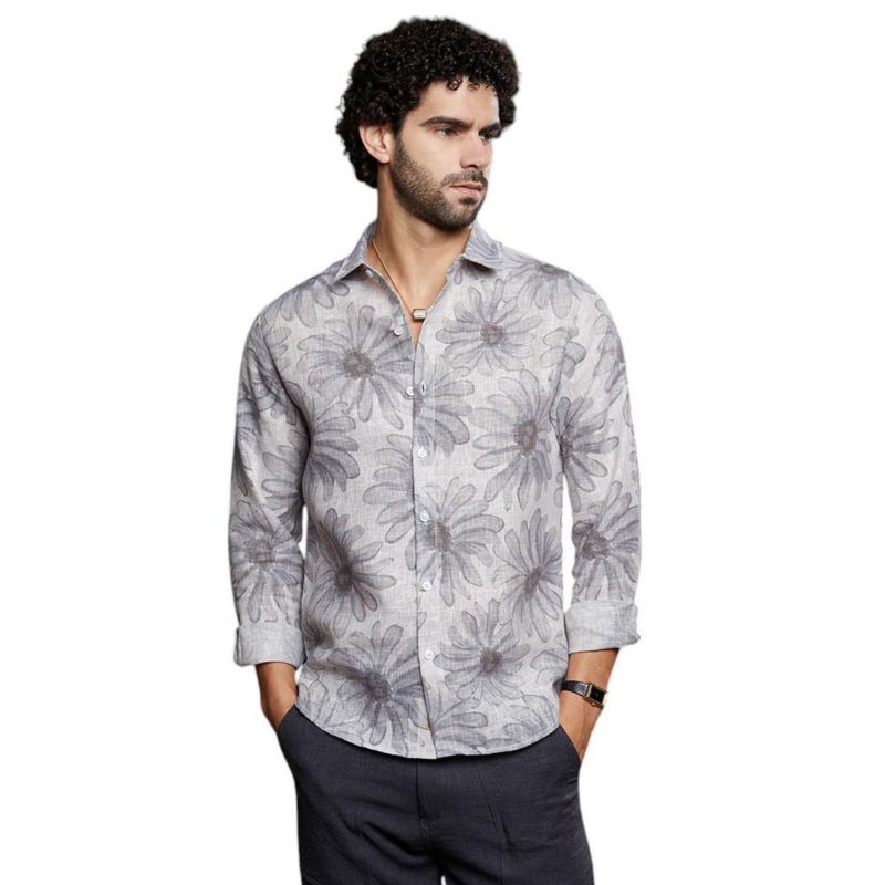 Men's Coin Grey Gloomy Daisy Shirt