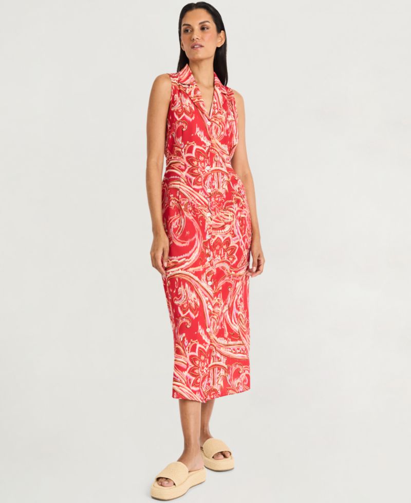 Women's Printed Midi Dress