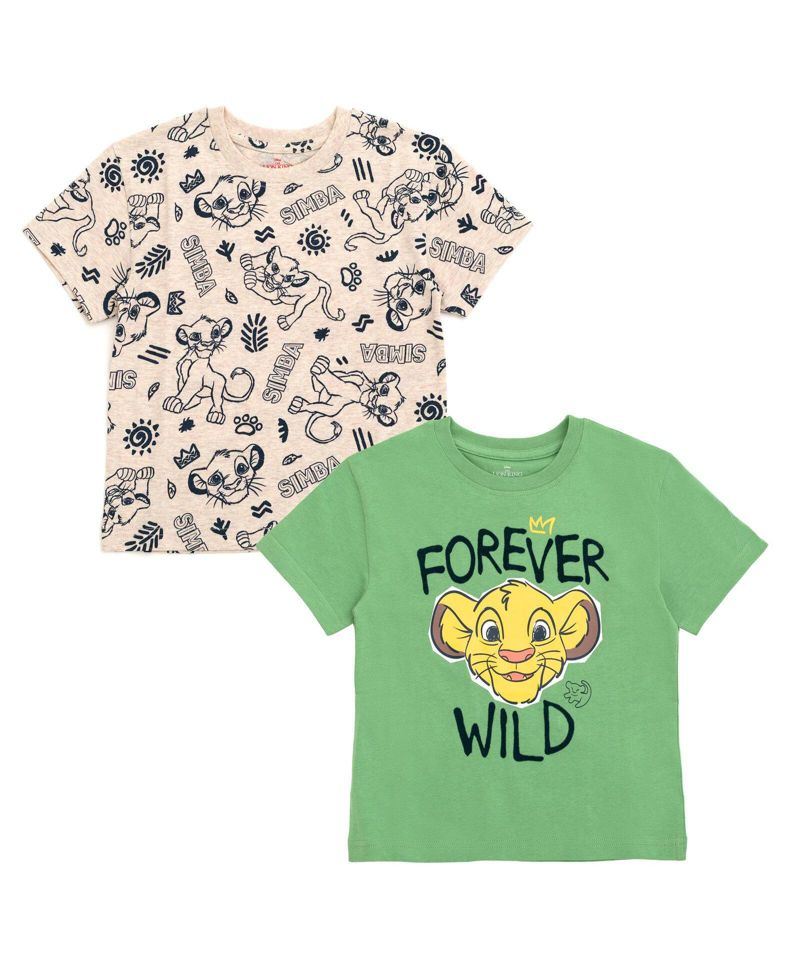 Lion King Simba Boys (5 - 12) 2-Piece Short Sleeve T-Shirt Set