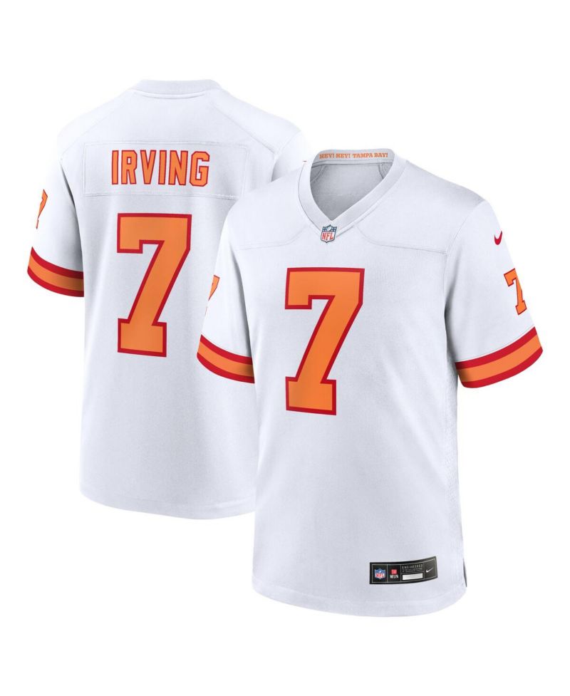 Men's Bucky Irving White '76 Tampa Bay Buccaneers Game Jersey