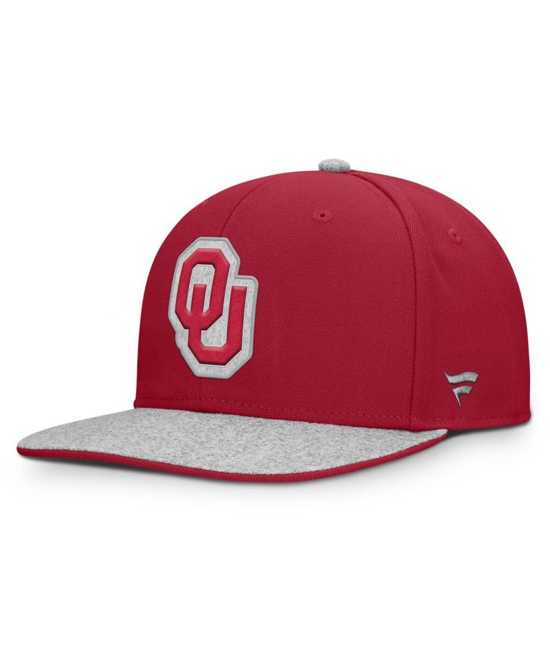 Men's Crimson Oklahoma Sooners Loden Snapback Hat