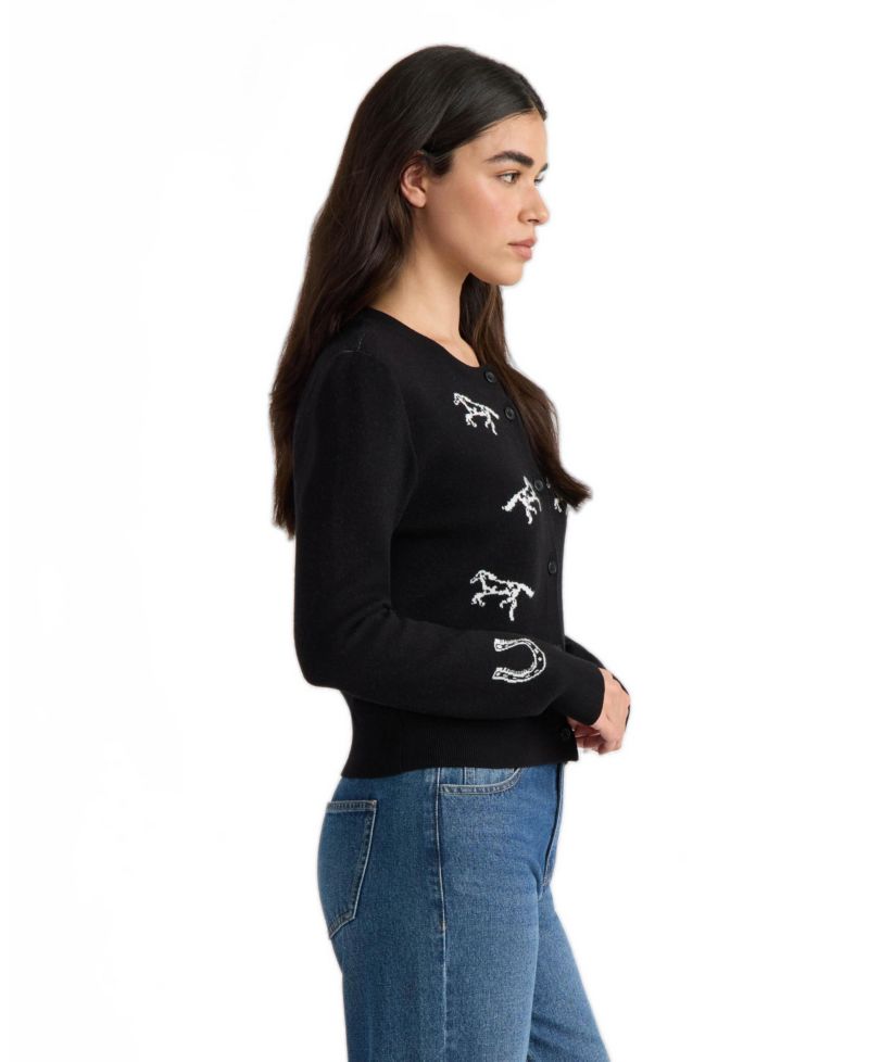Women's Fitted Long-Sleeve Cardigan