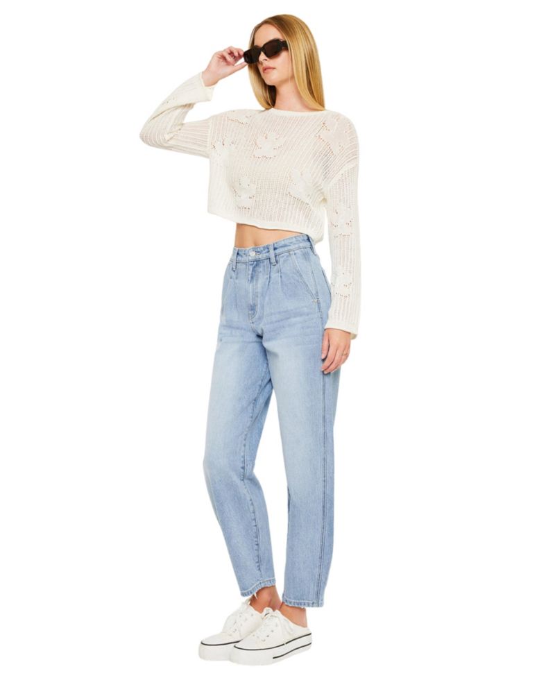 Women's Rea Ultra High Rise Tapered Wide-Leg Jeans
