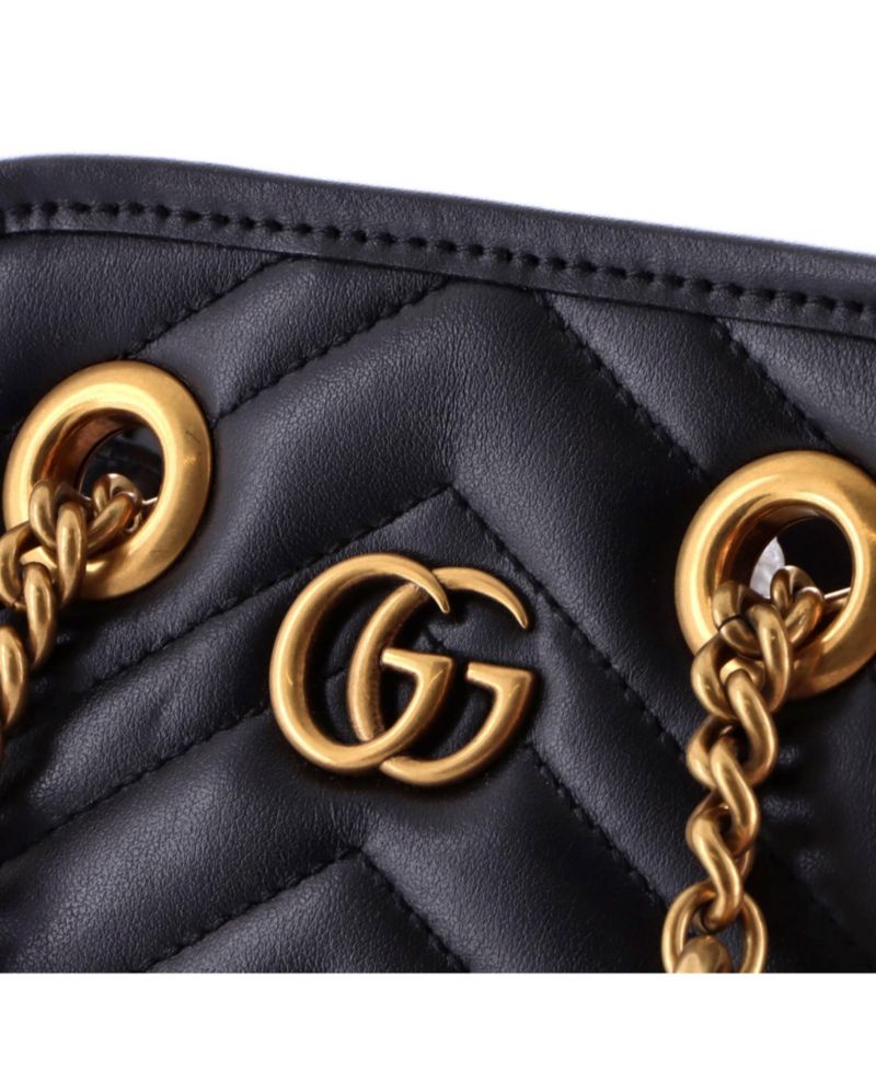 Mini GG Marmont Handle Crossbody Bag Matelasse Leather