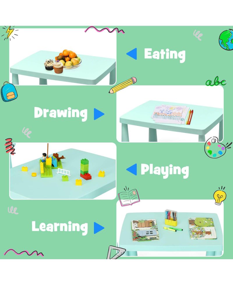 Kids Activity Table and 2-Chair Set, 3 Pieces