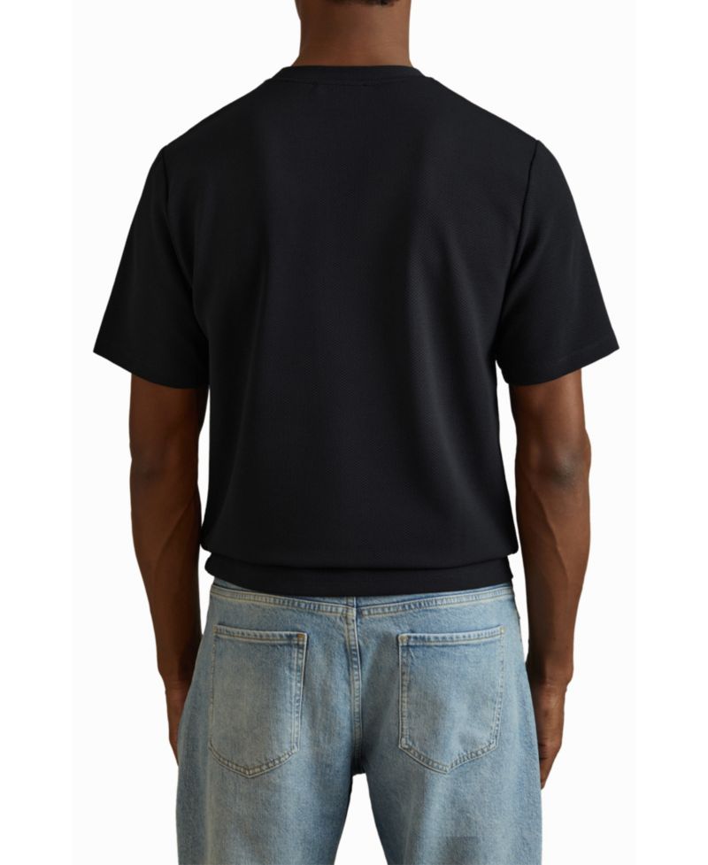 Men's Wick Textured Crew-Neck T-Shirt