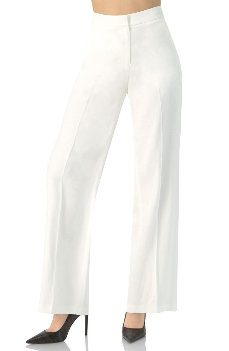Women's Striped Wide-Leg Pants