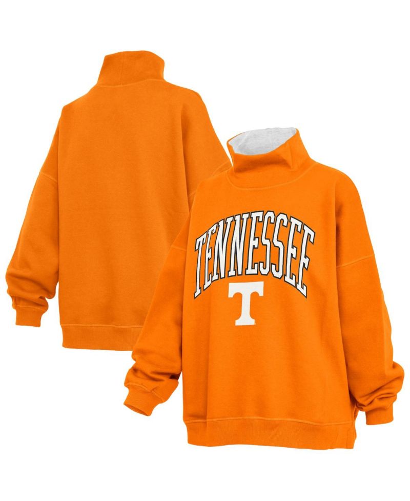 Women's Tennessee Orange Tennessee Volunteers Oversized Mock Neck Sweatshirt
