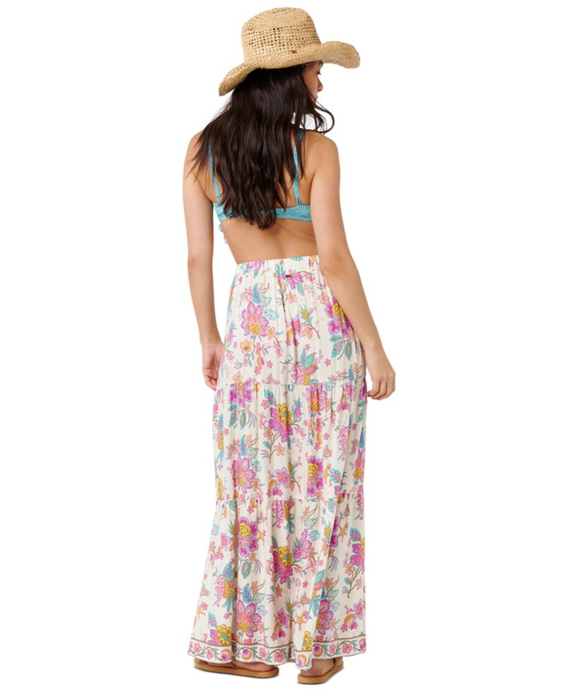 Women's Half Moon Bay Button Through Maxi Skirt