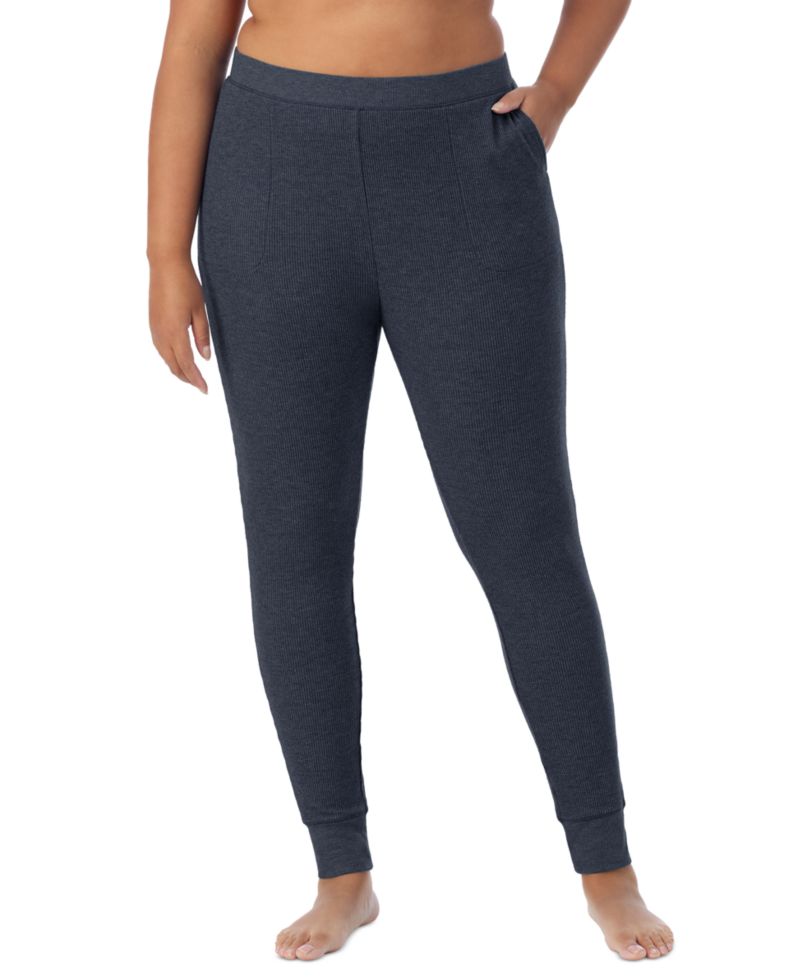 Plus Size Thermal Waffle-Knit Leggings