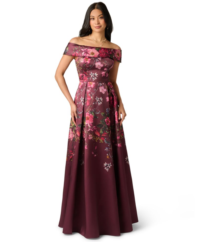 Women's Off-the-Shoulder Printed Dress