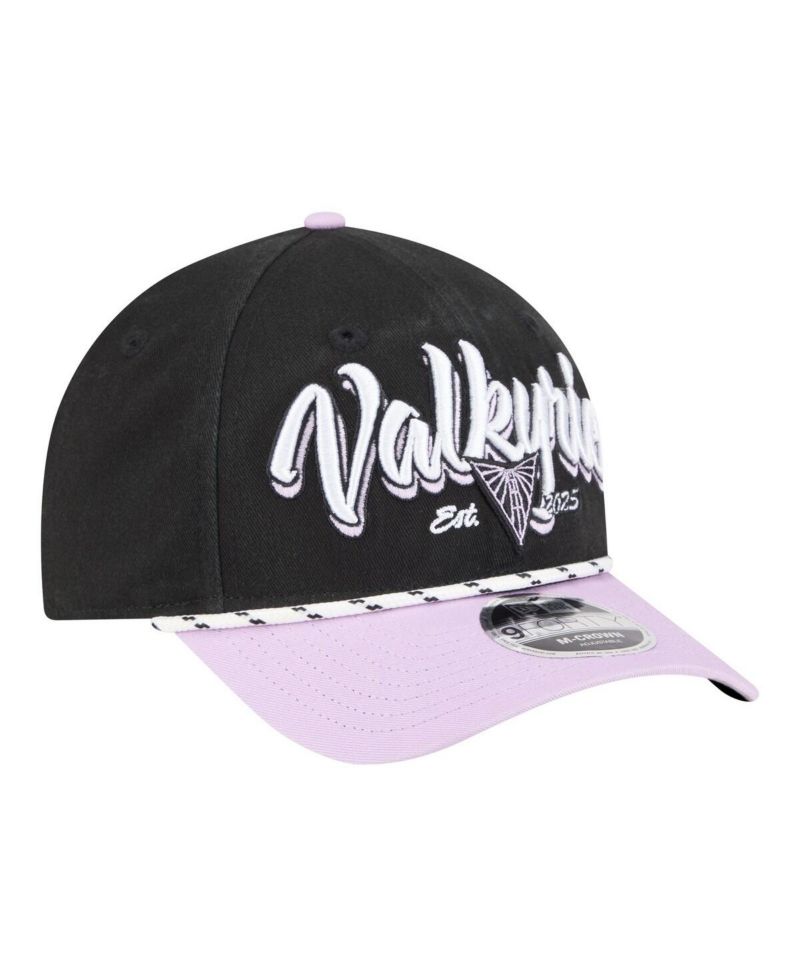 Men's and Women's Eclipse Black/Violet Golden State Valkyries Team Loyal Script Two-Tone M-Crown 9FORTY Adjustable Hat