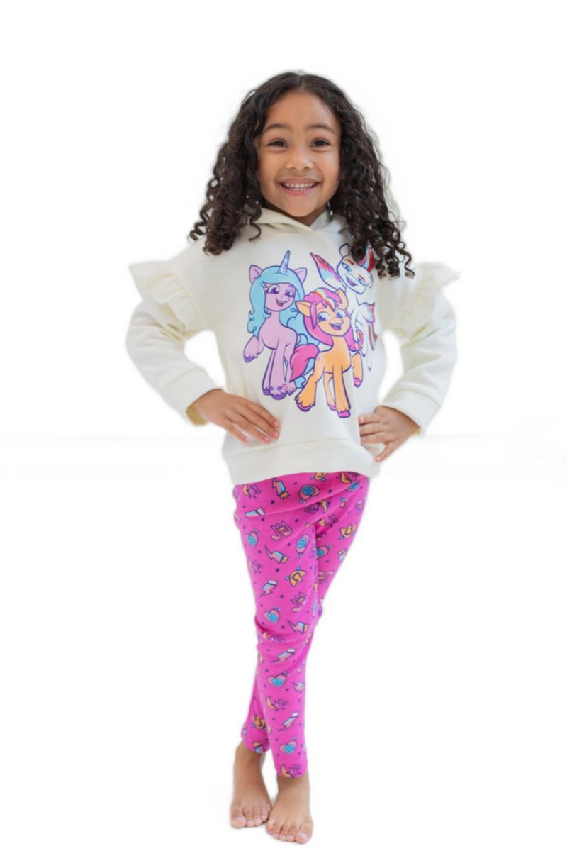 Toddler Girls My Pony 2-Piece Fleece Hoodie and Leggings Set