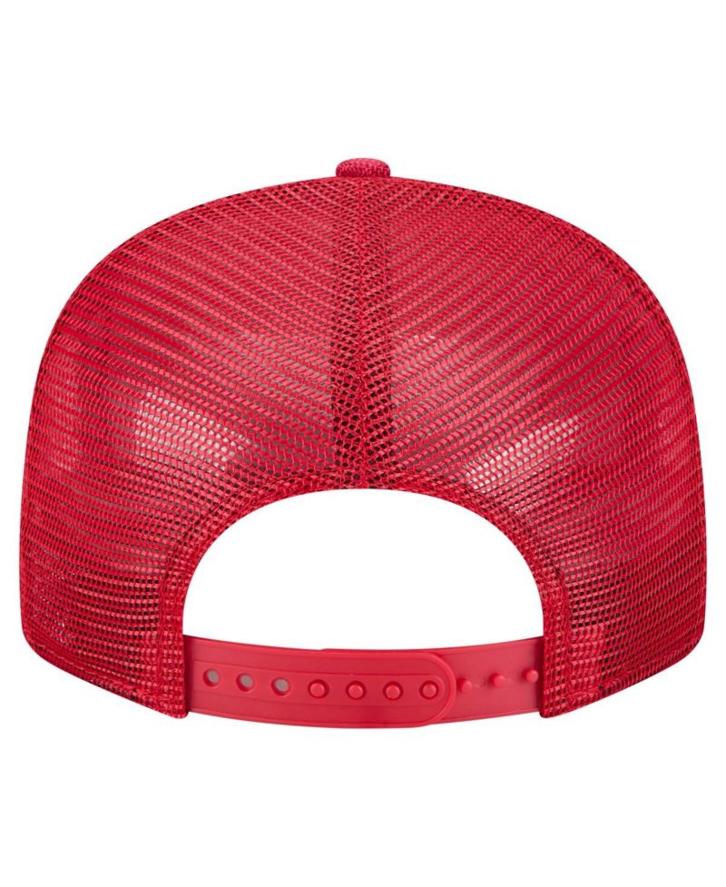 Men's Red Philadelphia Phillies Split Panel 9FIFTY Trucker Snapback Hat
